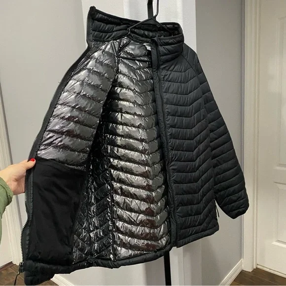 Men’s Columbia Omni-Heat Thermal Down Jacket Puffer Coat Size 3X Black NWOT Flaw - Picture 7 of 12